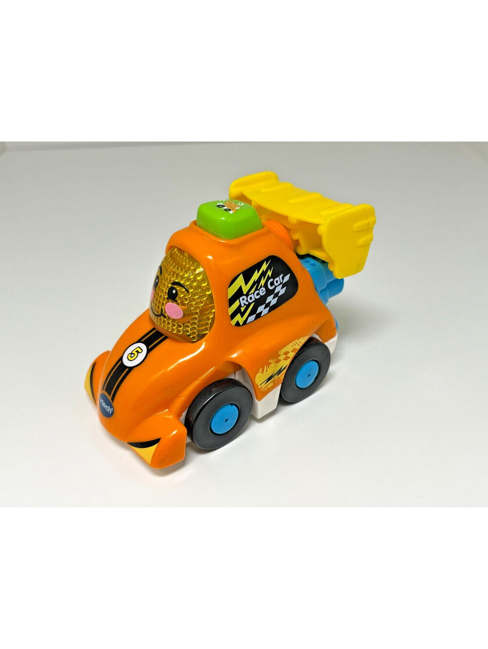 VTech Go Go Race Car 5 Orange TESTED and WORKING